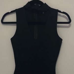 Lulu’s Powerhouse Black Bodysuit